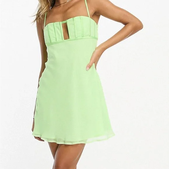 ASOS | Dresses | Asos Lime Green Cocktail Dress | Poshmark